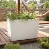 Mayne Kobi Trough Planter 36 x 14 x 24, White 8836-W